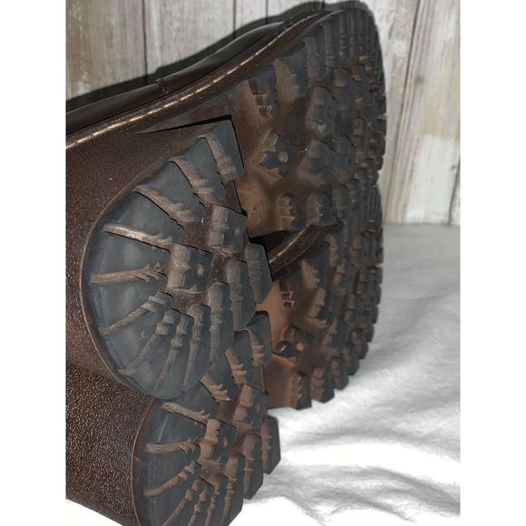 SOLD No Boundaries Vintage Chunky Round Toe Y2k Boots Size 9.5M - Picture 15 of 16